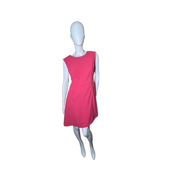 Vince Camuto Size 8 Dress Sleeveless Pink A-Line Classic Summer Women's Midi - Picture 7 of 16
